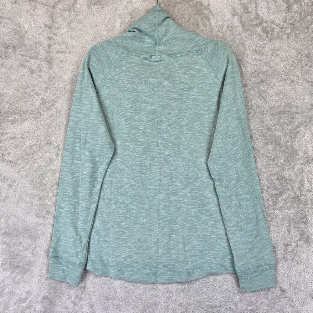The Black Dog Sweatshirt Womens XS Green Chappy Cowlneck Pullover Long Sleeve - Picture 10 of 10